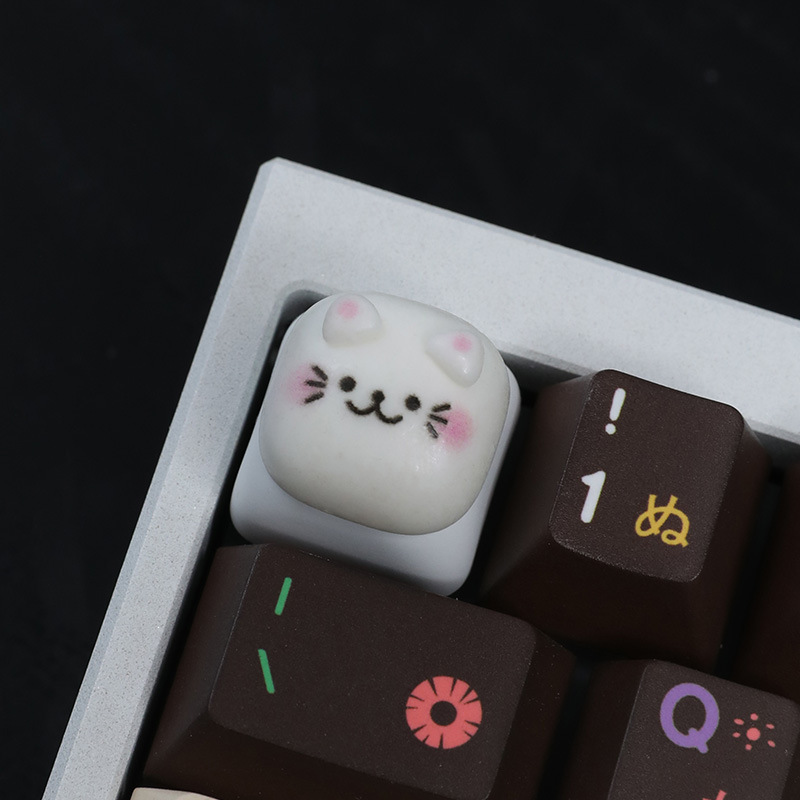 国境を越えた売れ筋の黄色いひよこのかわいいメカニカルキーキャップ、パーソナライズされた周辺機器、手作りの立体キーキャップ、クリエイティブなカスタマイズキャップ|undefined