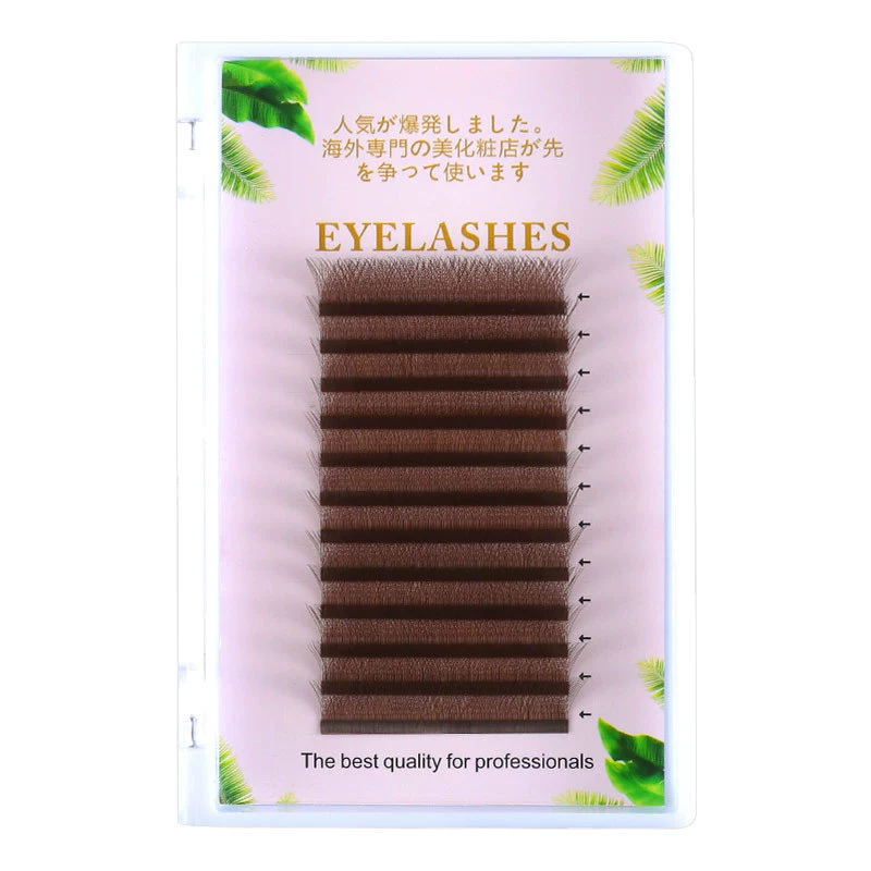 Caramel eyelash extension for eyelashes, soft false eyelashes, 3D