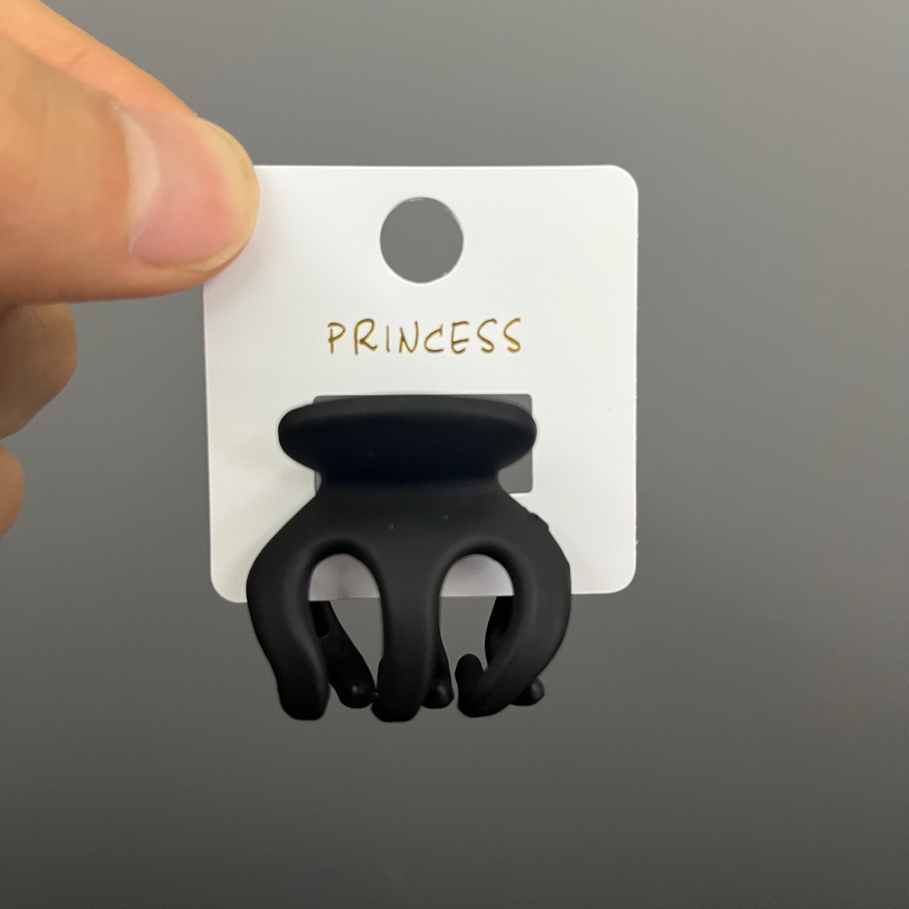 Kp861小号塑料抓夹卡片烫金塑料款不容易坏鲨鱼夹包装卡纸吊牌