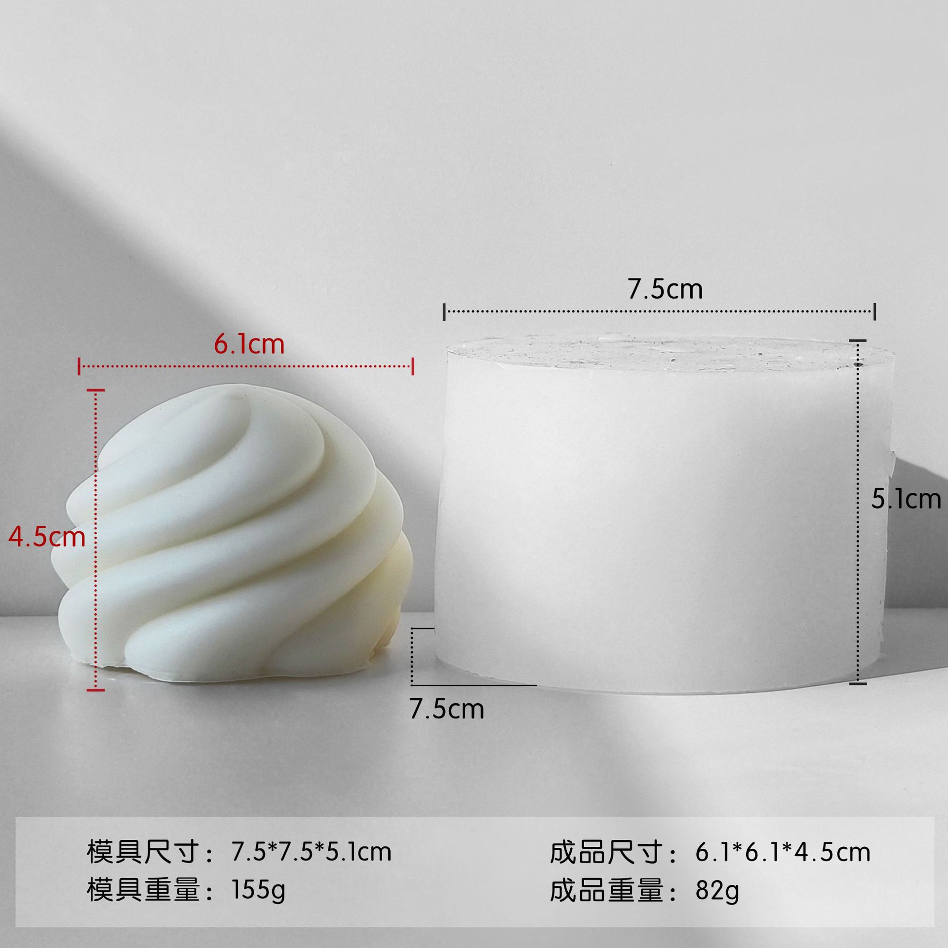 En stock en forma de pera aromaterapia vela molde de silicona DIY botella en forma de jabón hecho a mano herramienta abrasiva molde para hornear en forma de abanico