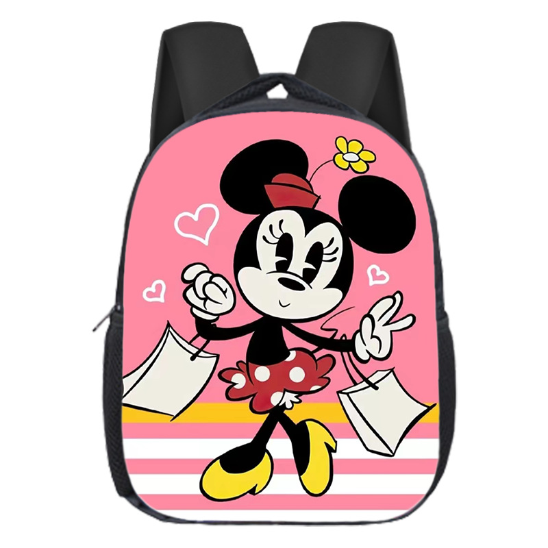 Mochila escolar popular de Mickey para niños, mochila de jardín de infantes, dibujos animados, linda, versátil, para estudiantes de primaria, mochila de gran capacidad, ligera