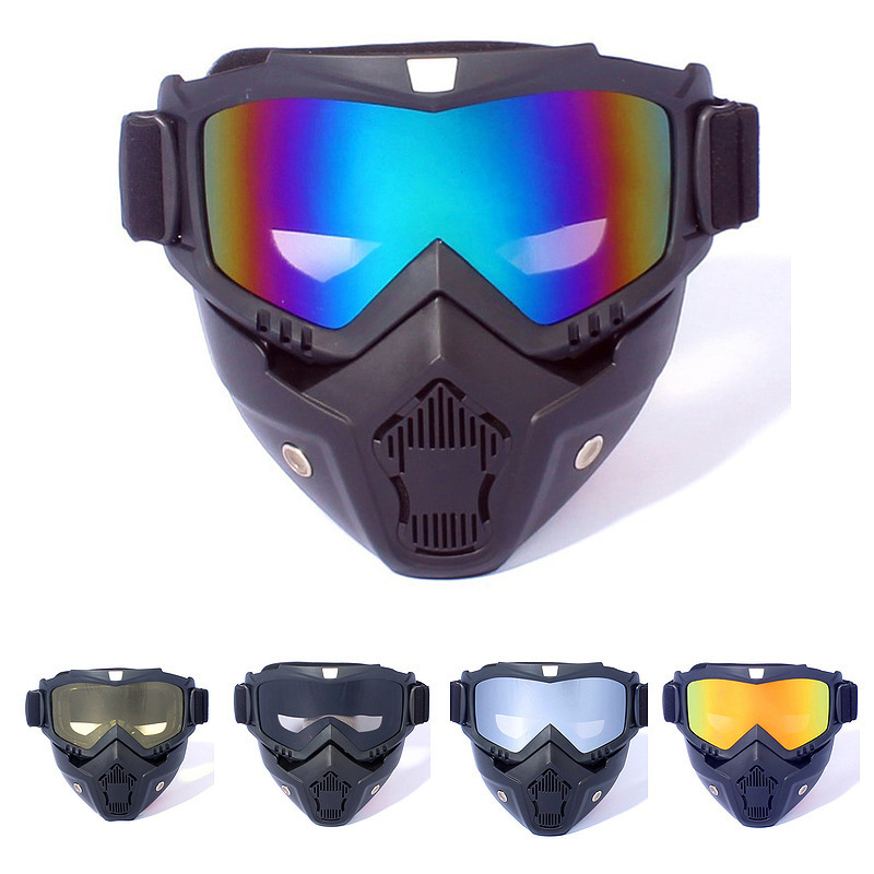 Harley Goggles Motorcycle Men's and Women's Retro Motorcycle Full Face Mask Riding Mask Off-road Eye Glasses