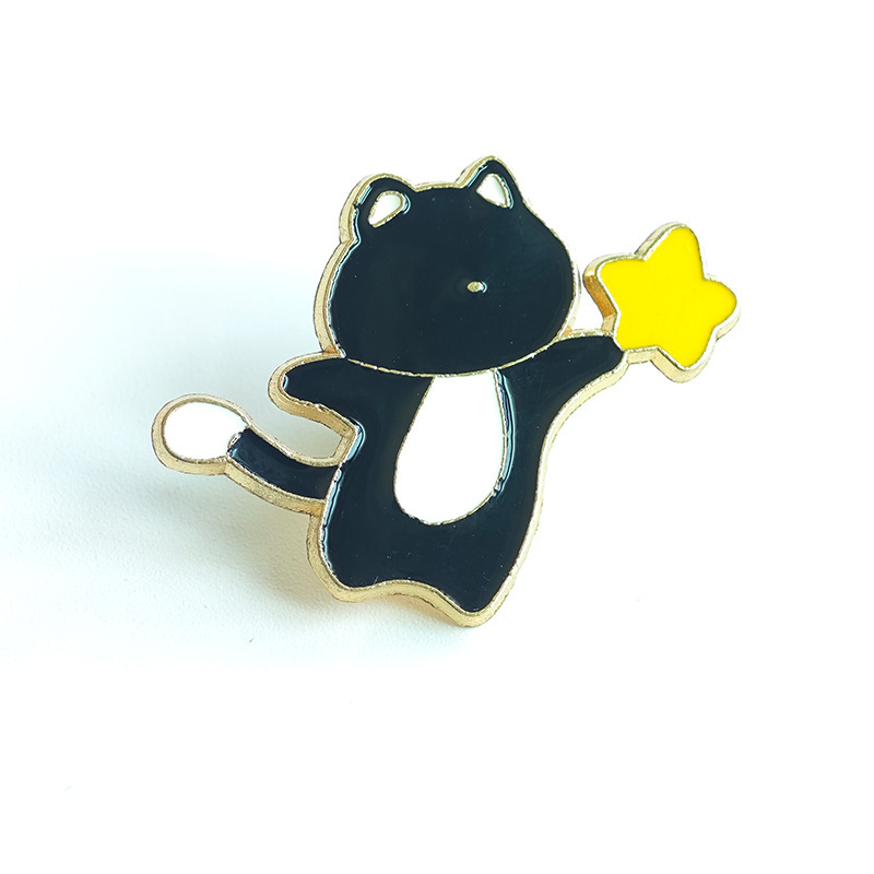 Seleccione estrictamente broche de dibujos animados lindos prendas de vestir bolsas de collar moda de viaje accesorios de diseño fábrica de insignia al por mayor