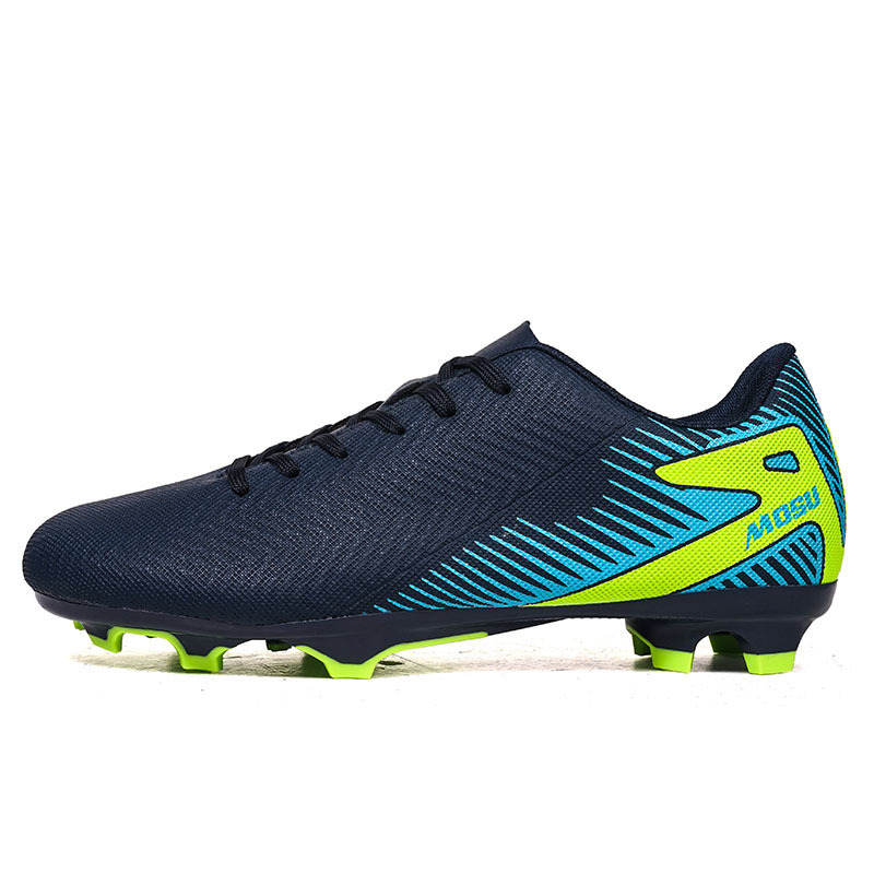 2025 nuevo transfronterizo hombre y mujer largo clavos de fútbol juvenil competición de zapatos de fútbol fábrica de ventas directas comercio exterior