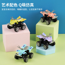 迷你回力车 回力沙滩摩托车跨境电商小玩具扭蛋小礼品 儿童赠品
