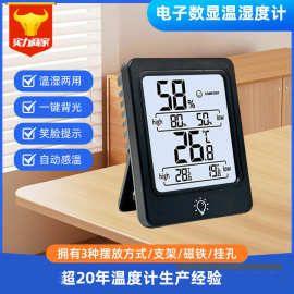 数字温湿度计亚马逊新款CH-303高精度磁吸家用室内婴儿房温湿度计