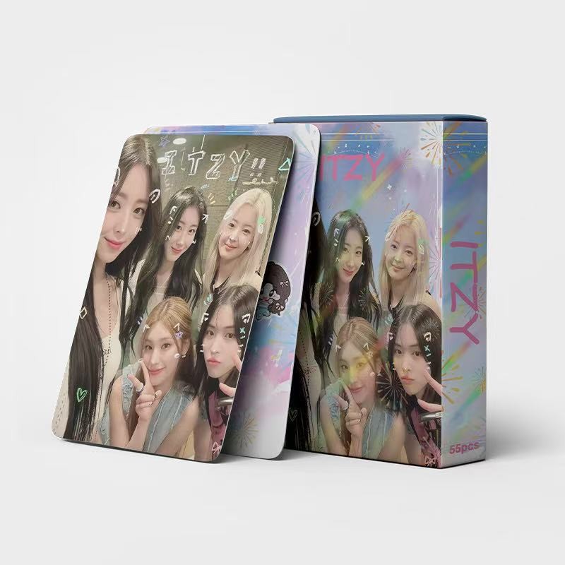 Cadena total, una gran cantidad de stock, 55 hojas de tinta BT SK IVE ATEEZ KPOP, estrellas coreanas alrededor de LOMO