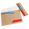 Wooden children's digital toy for kindergarten Montessori, counting sticks, teaching aids, early education, addition and subtraction