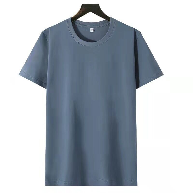 Simple Style, Streetwear Style Wholesale Men's Simple Style Streetwear Solid Color Short Sleeve Men's T-shirt 90%Cotton