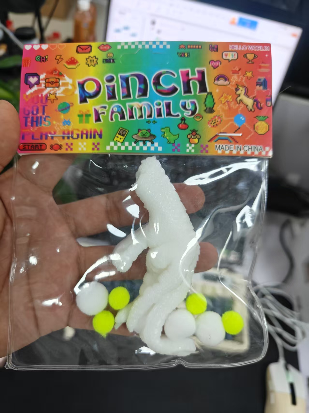 Bonito oso de mantequilla pellizco juguete descompresión artefacto de descompresión pellizco pellizco