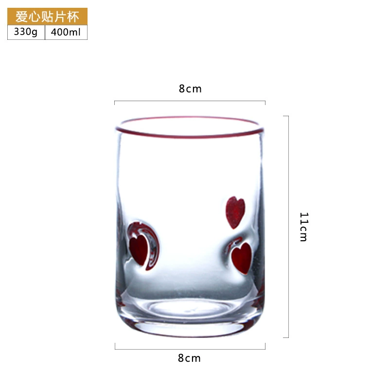 Creative cute multicoloured glass, increased thickness