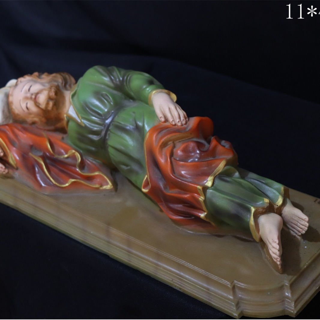 40cm transfronterizos dormir José dormir mirando la luz personajes regalos de la iglesia familia decoración de la sala de estar artesanía