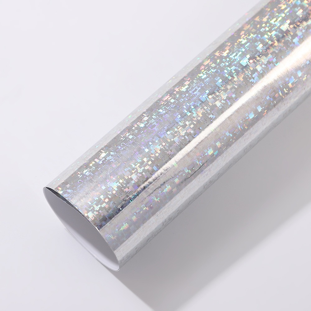 Papel láser de color medalla de papel de fondo brillante papel de tarjeta láser plateado punto de plata de doble fondo brillante