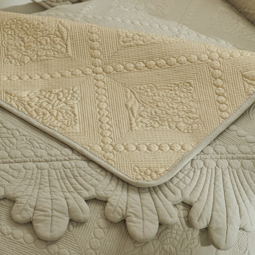 北欧水洗全棉沙发垫现代座垫民宿防滑提花沙发套罩四季通用 盖布