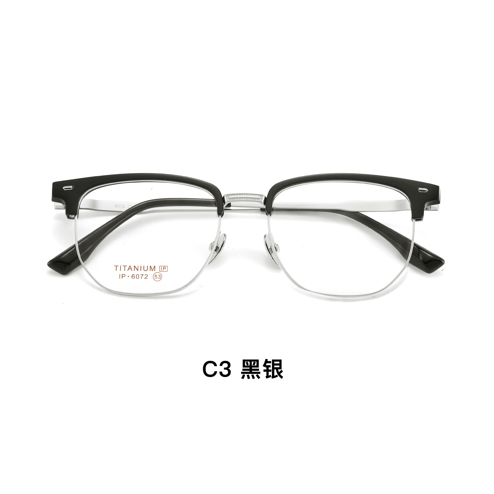 Moda todo partido de moda TR puro titanio ceja gafas marco gran marco adelgazante vacío IP galvanoplastia gafas para Danyang lote