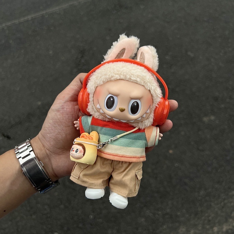 洋服のみ 1、2、3 世代キーホルダー ラブブ洋服ペンダント ラブブベビー服 かわいいファッショントレンドスーツ|undefined