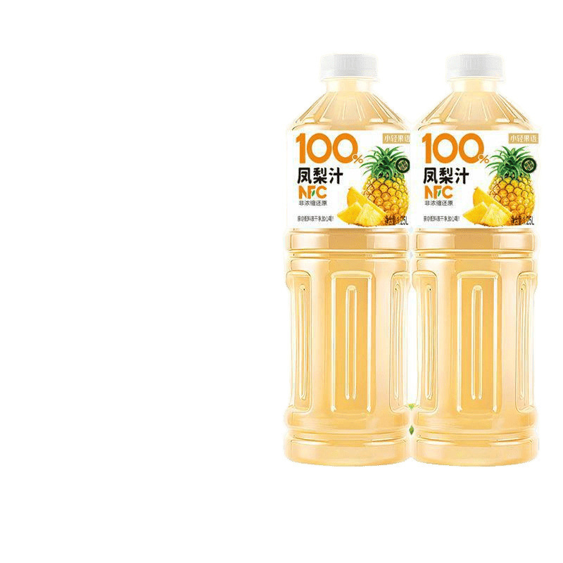 【买一送一】100%西瓜汁2大瓶NFC果汁鲜榨非浓缩山竹多口味饮料|undefined