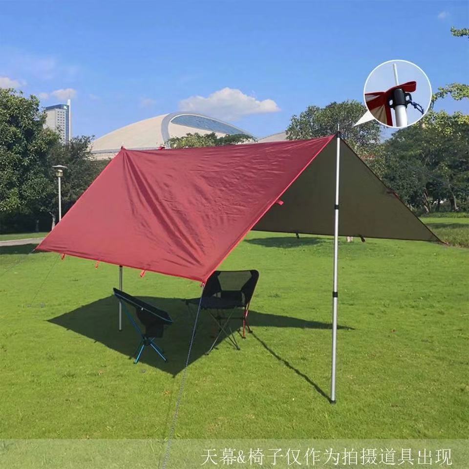 High-end three-section telescopic aluminum pole aluminum tube outdoor tent camp Post tent Hall bracket adjustable canopy support pole