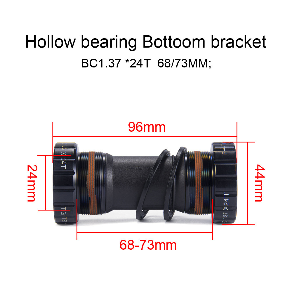 Bolany carretera bicicleta disco hueco integral doble disco de dientes disco de dientes de aleación de aluminio 39 / 53T accesorios de manivela conjunto
