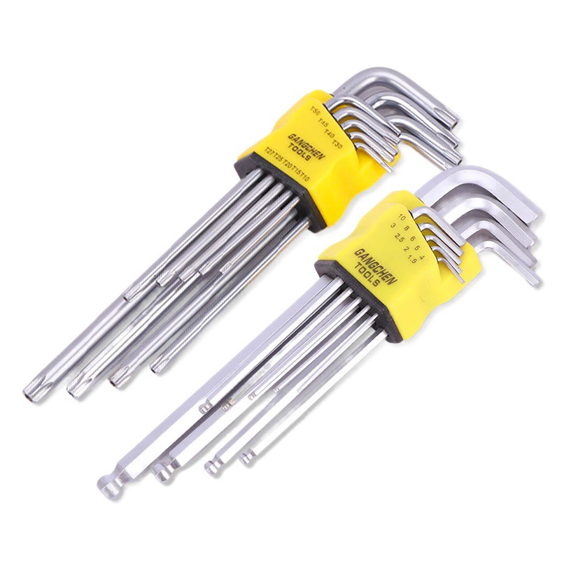 Съемный шестигранный ключ для ремонта костюма шестигранный ключ Ключ Torx с шаровой головкой из 9 частей