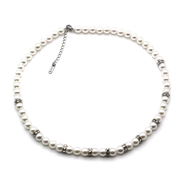 Copper universal necklace from pearl for men and women