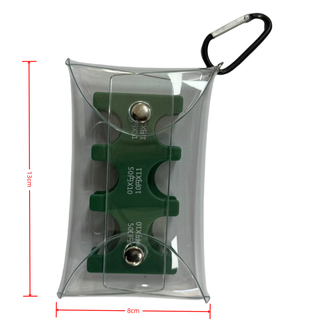 녹색 + 대형 카라비너 ​​PVC