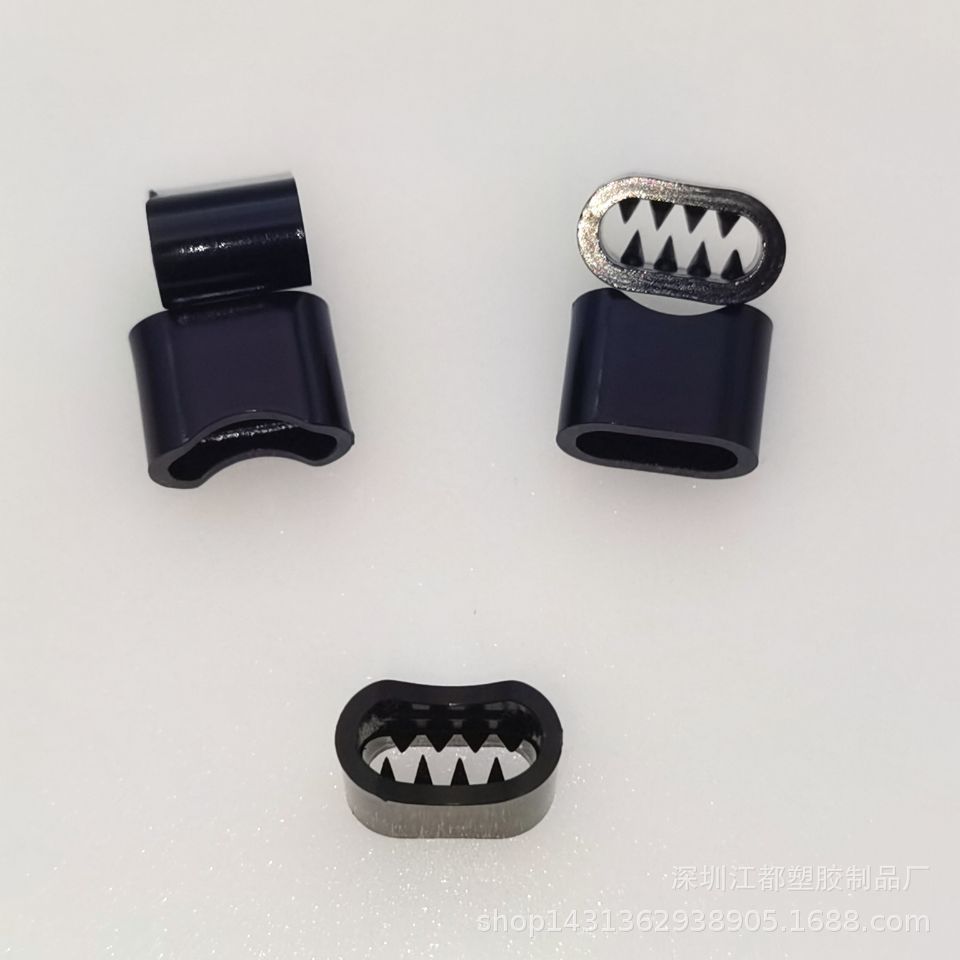 厂家供应手腕带调节扣 一次性倒刺扣 塑料滑块 塑料扁扣