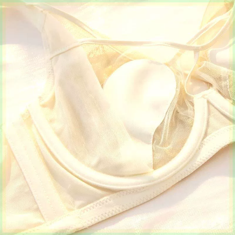 Summer thin breathable underwear, supporting bra, plus size