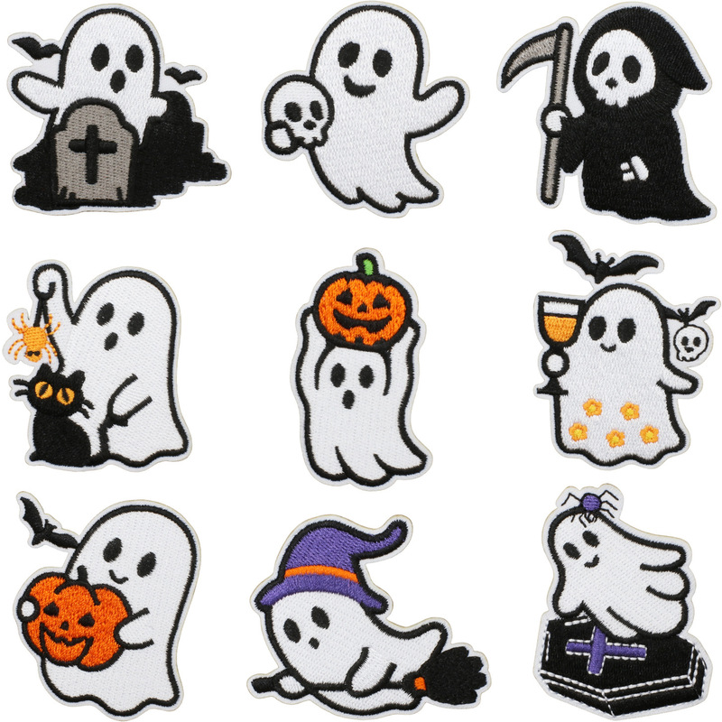 Halloween Ghost Embroidery Patch Tombstone Patch Holiday Costume Witch Ghost Embroidery Badge Bat Embroidery Patch Halloween Ghost Embroidery Patch Tombstone Patch Holiday Costume Witch Ghost Embroidery Badge Bat Embroidery Patch
