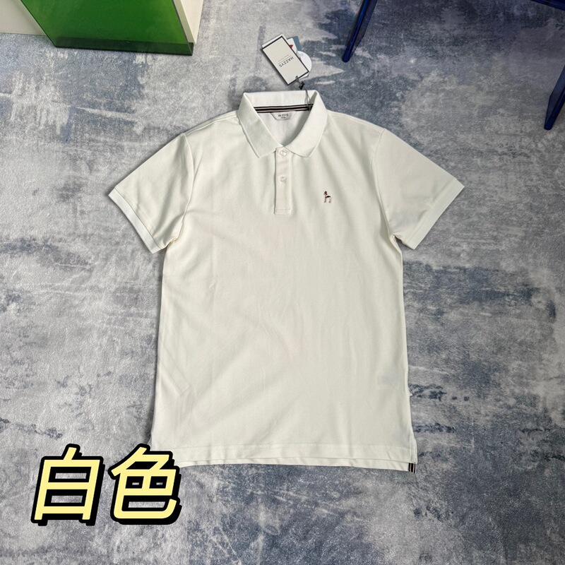 Hazzys/ハギス25夏の新型男性ビジネスカジュアル半袖襟付きポロシャツ|undefined