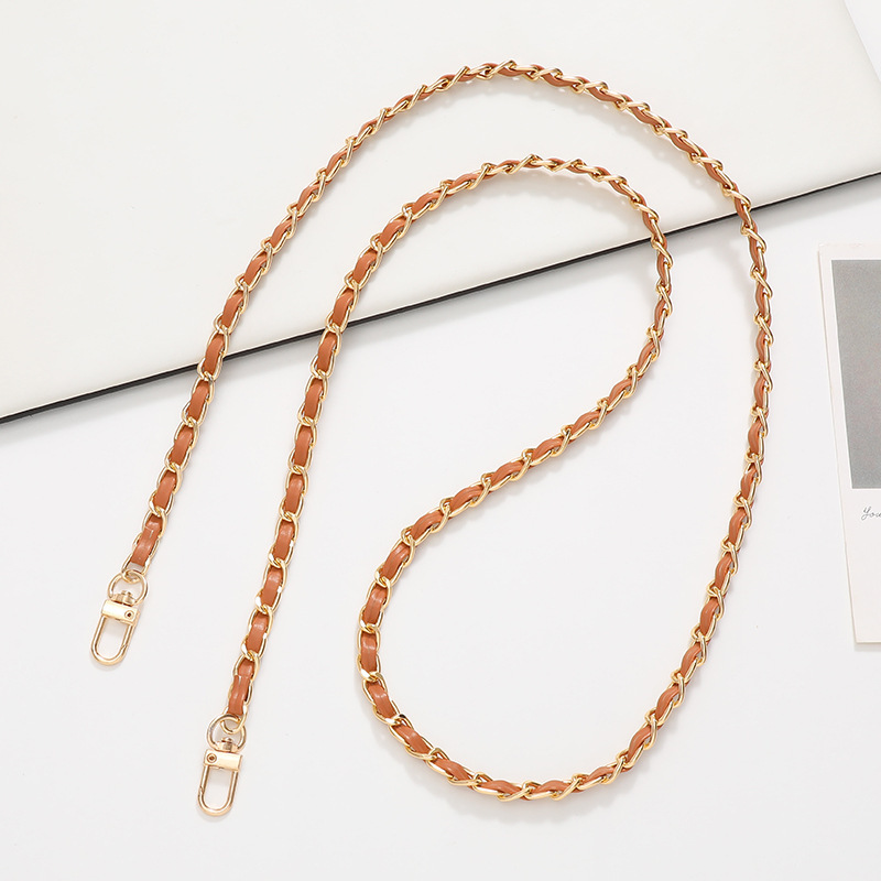 GLD-SL382-08 대각선 작은 향기 행잉 체인-라이트 브라운