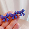 Blue brand cartoon hairgrip, hairpins, wide color palette, flowered, with little bears