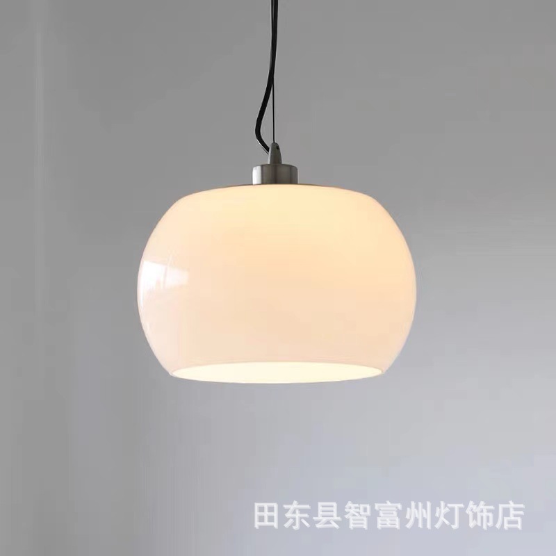 New Bauhaus mid-Ancient restaurant bar glass chandelier French dining room retro bedroom bedside simple chandelier