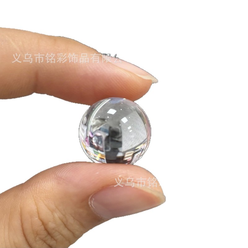 亚克力高透明无孔实心圆珠珠子儿 童弹珠仿水晶球摆件饰品配件|undefined