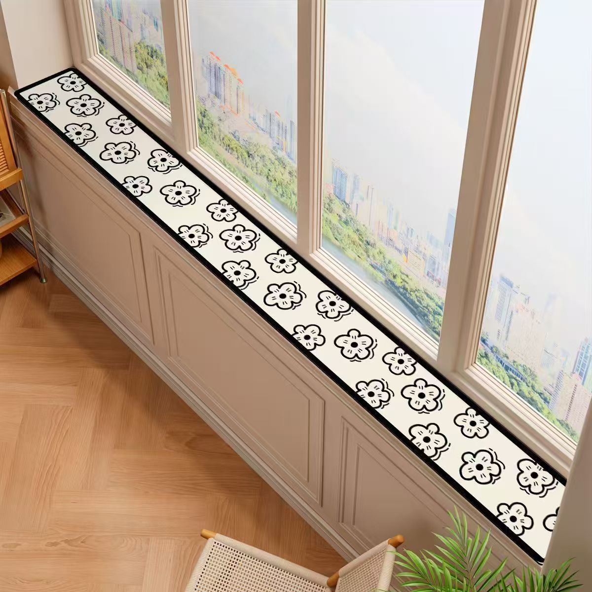Simple Window Sill Mat, Ultra-Narrow Bay Window Mat, Waterproof and Sun-Proof Window Sill Board Protection Mat, Window Edge Workbench Mat