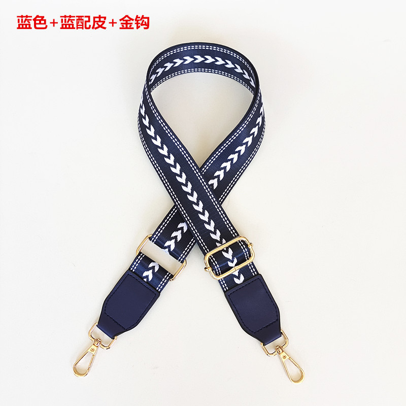 Blue + Blue with leather + gold hook