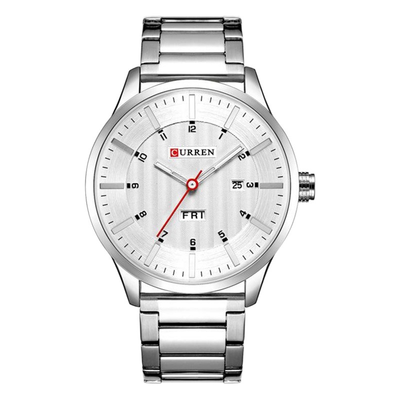 Curren Carian 8316 reloj de hombre correa de acero moda negro reloj de hombre de negocios moda simple de alta gama