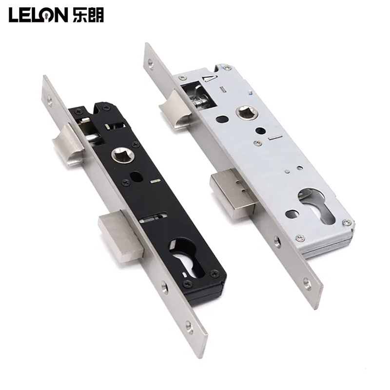 Puente roto de acero inoxidable Cuerpo de cerradura de aluminio Serie 85 Cuerpo de cerradura estrecha Puerta de acero plástico interior Puerta de aleación de aluminio Cuerpo de cerradura estándar europea