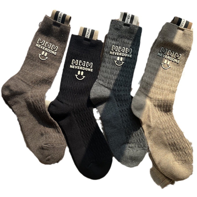 Retro demi-season three dimensional knee socks
