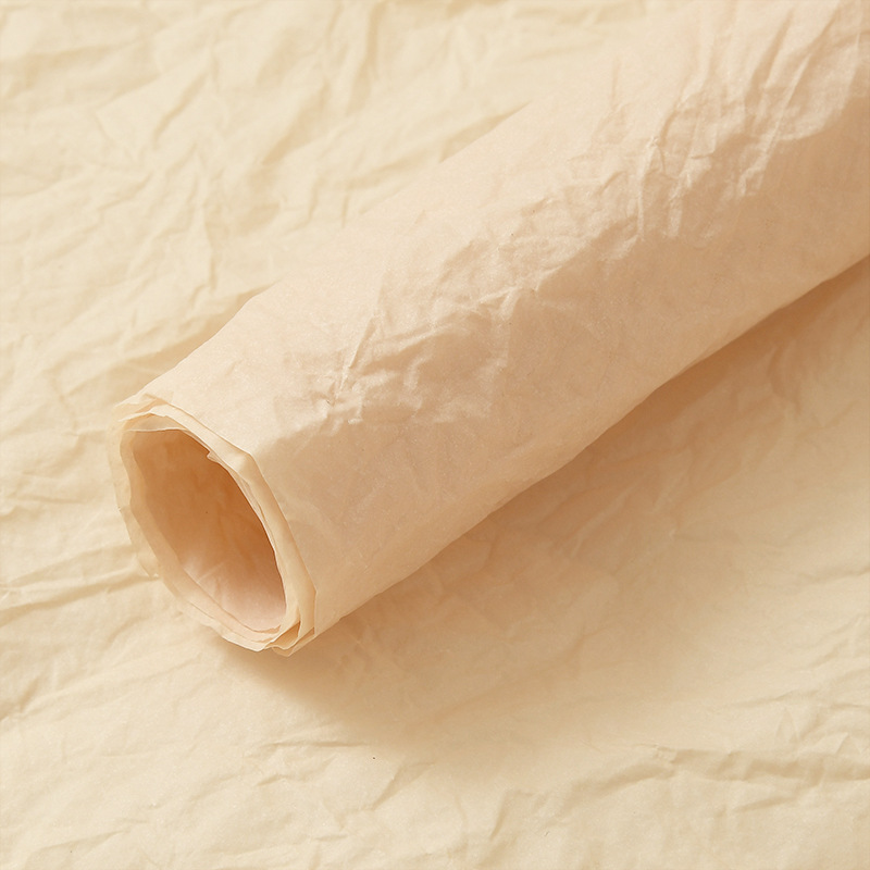 Papel de piedra hecho a mano, material de embalaje de flores, papel de textura, papel de textura de pliegue de doble capa, floristería, material floral, papel de embalaje