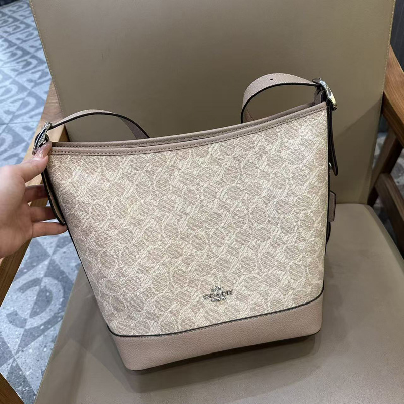 Coach New Women's Bag Jude Signatura Bucket Bag Single Shoulder Crossbody Tote Shopping Bag Coach New Women's Bag Jude Signatura Bucket Bag Single Shoulder Crossbody Tote Shopping Bag