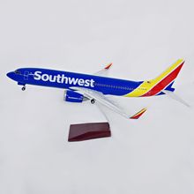 47cm美国美西南航空 波音机B737合金仿真飞机模型航模摆件