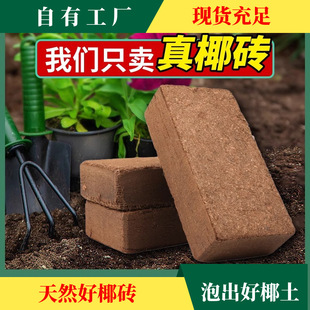 High foam coconut brick nutrient soil balcony vegetable flower fertilizer universal desalination coconut soil coconut bran flower soil manufacturers