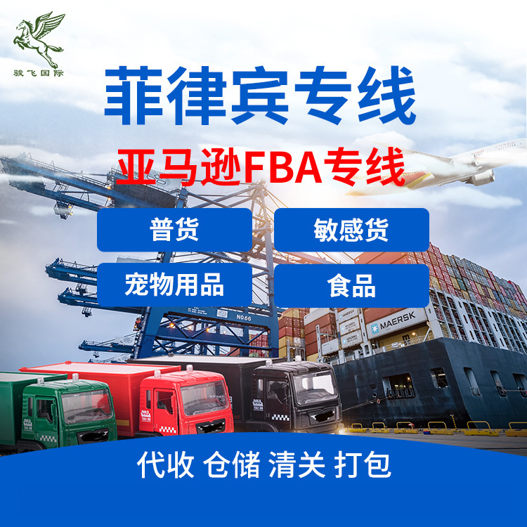 东南亚菲律宾专线FBA跨境国际物流快递双清包税到门海运空运货代
