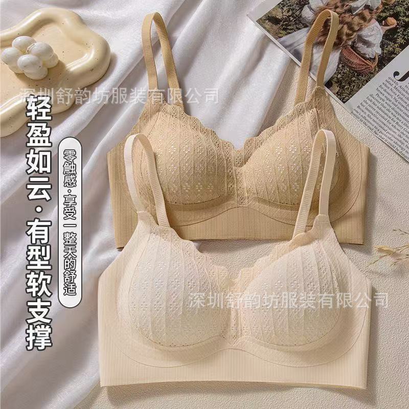 2025 Autumn and Winter New Style Push-Up Bra Without Rims, Traceless Breast-Retracting Bra for Girls with Small Breasts, Sexy Lace Intimates, Thin Cup 2025 Autumn and Winter New Style Push-Up Bra Without Rims, Traceless Breast-Retracting Bra for Girls with Small Breasts, Sexy Lace Intimates, Thin Cup