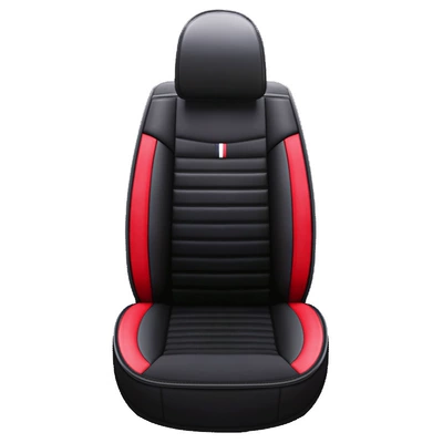 Car Seat Cover for Front Seat cushion, seat cover - black-and-red-single-seat-standard-version-universal