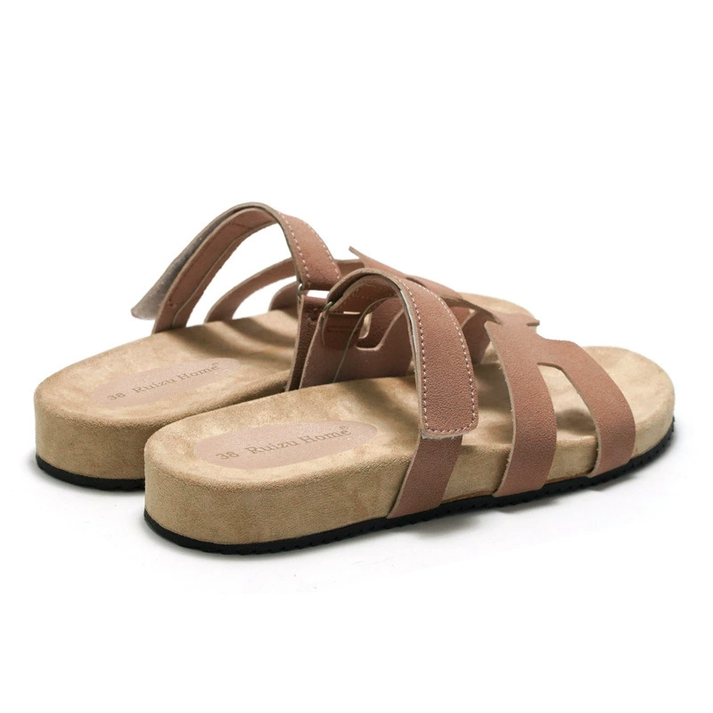 Ruizu 2025 new spring and summer women's slippers wear beach student casual light sandals for one foot