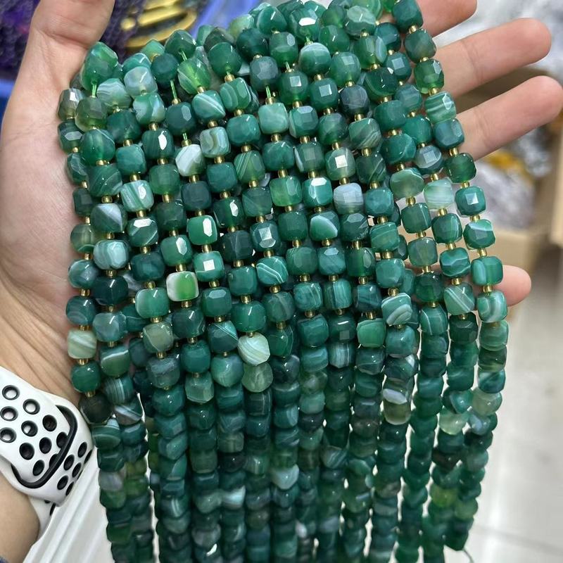 天然石角糖8mmブロック正方形瑪瑙水晶DIYアクセサリーアクセサリー半製品ビーズビーズ|undefined