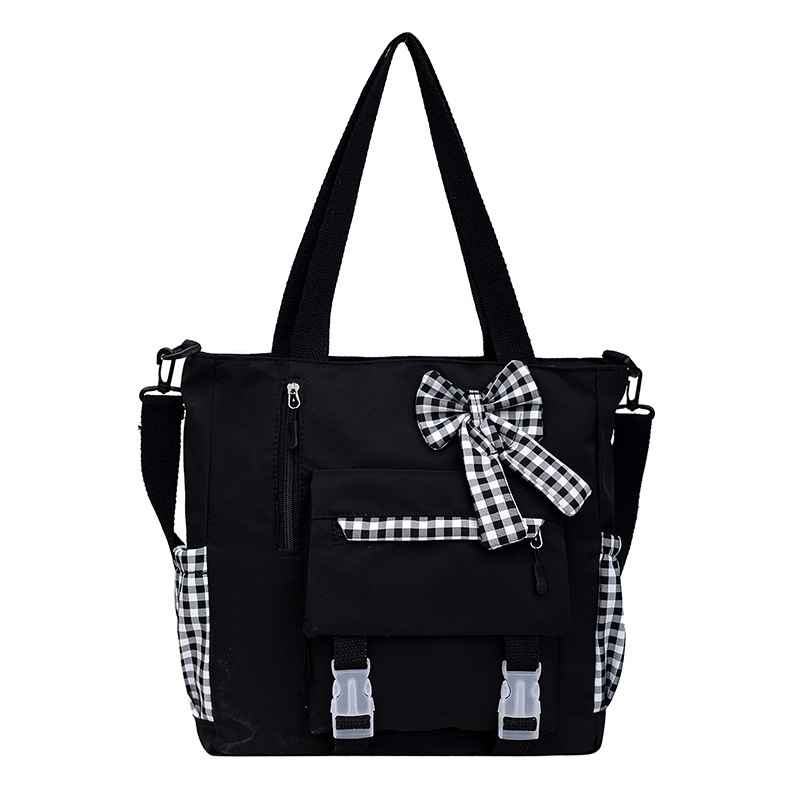 2024 nueva bolsa de hombro de gran capacidad de niña suave bolsas de mano estudiantes de clase bolsa de viaje bolsa de mano