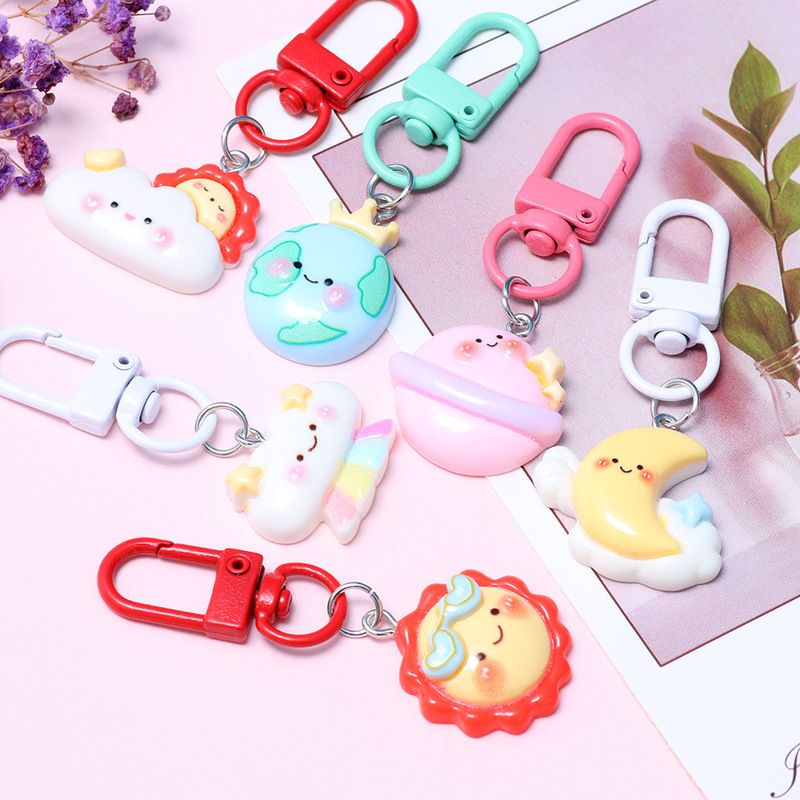 Stars, Moon, Sun, Rainbow Resin DIY Jewelry Accessories, Cream Glue Accessories, Creative Shoe Buckles, Key Chain Accessories